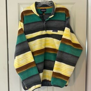 Patagonia Men’s Multicolor Lightweight Synchilla Snap-T Fleece